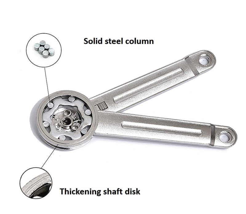 MOYODOR Lid Support Hinge in Satin Nickel MOYODOR Folding Lid Stay Hinge with Soft Close, Perfect for Toy Box/Drawer Window/Wardrobe/Cabinet Door,35Lb (Normal Style 1pair) - Image 4